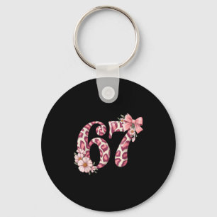 Chaveiro Fofa 67 Meme Nk Laço Leopardo Floral Para Garota M