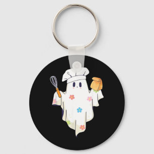 Chaveiro Fofa Fantasma Chef Cozinheira Engraçada Cafeteria