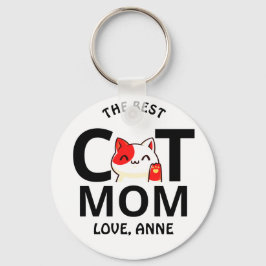 Chaveiro fofinho gato-Dia de os namorados, mãe personaliza