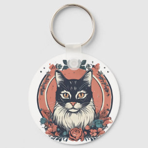 Chaveiro fofo gata amante arte design comprar agora