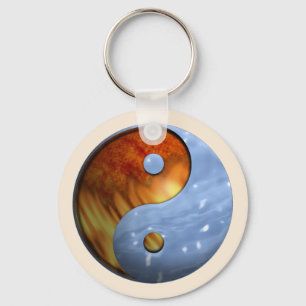 Chaveiro Fogo e gelo Yin Yang