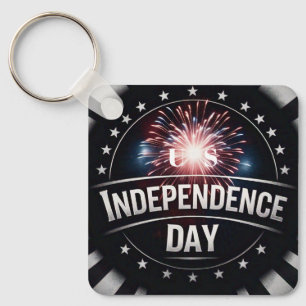 Chaveiro Fogos de artifício e estrelas personalizados do "D