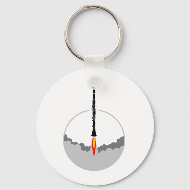 Chaveiro foguete clarinete (Frente)