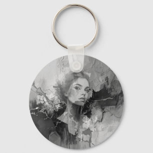 Chaveiro Foil Favor - pintura fotográfica feminina, contemp