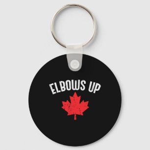 Chaveiro Folha de Bordo Canadá Cotovelos Para Cima Funny Ca