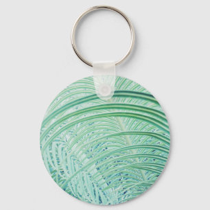 Chaveiro Folha de Palme de Planta Verde Macia