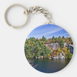 Chaveiro Folhagem de outono em torno do lago Minnewaska