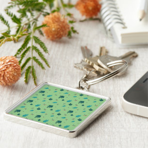 Chaveiro Folhas de Árvore Evergreen e Berries Red Holly