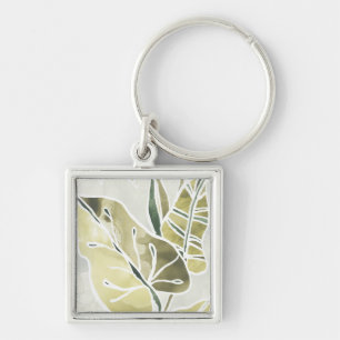 Chaveiro Folhas de Batik