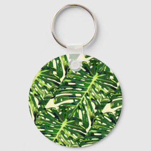 Chaveiro Folhas de Monstera Tropicais