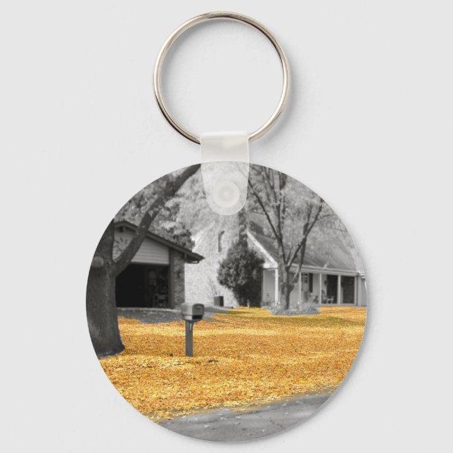 Chaveiro Folhas de Ouro de Verão na Índia (Frente)