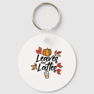 Chaveiro Folhas Latinhas de Pumpkin Spice Queda no outono