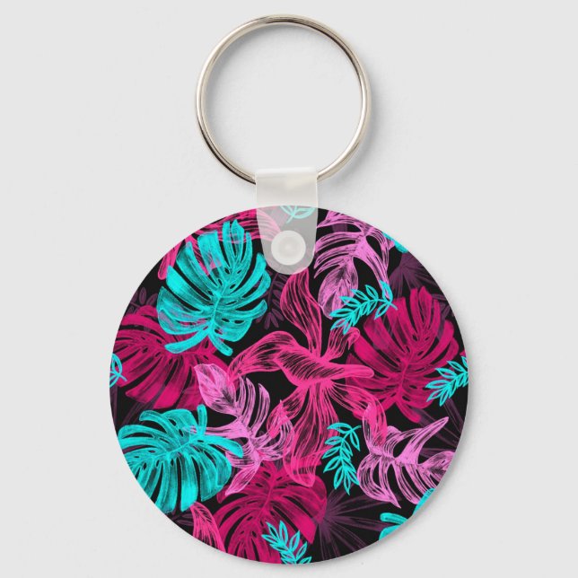 Chaveiro Folhas tropicais (Frente)