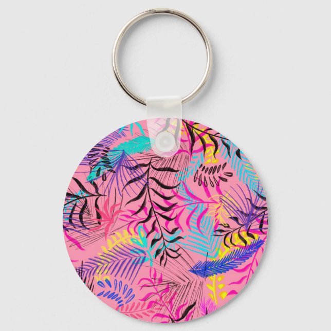 Chaveiro Folhas tropicais (Frente)