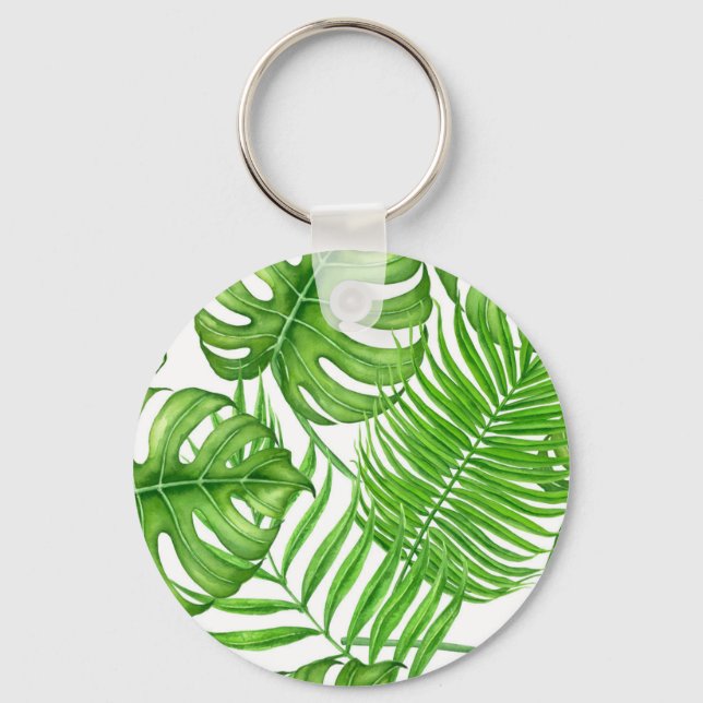 Chaveiro Folhas tropicais (Frente)