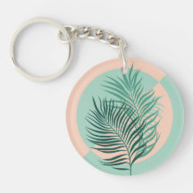 Folhas tropicais de palma (turquesa e rubor)