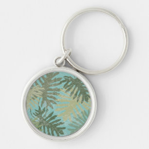 Chaveiro Folhas tropicais desbotadas