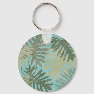 Chaveiro Folhas tropicais desbotadas