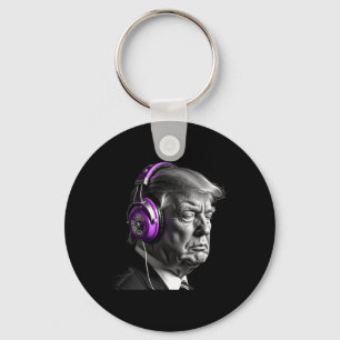 Chaveiro Fones de ouvido Donald Trump Engraçado Presidente 