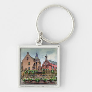 Chaveiro Fonte de Santo-Leon em Eguisheim, Alsácia, France