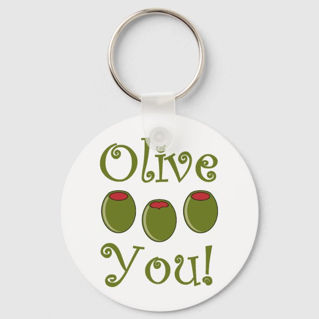 Chaveiro Foodie Olive You (Frente)