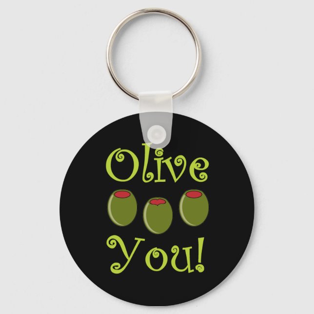 Chaveiro Foodie Olive You (Frente)