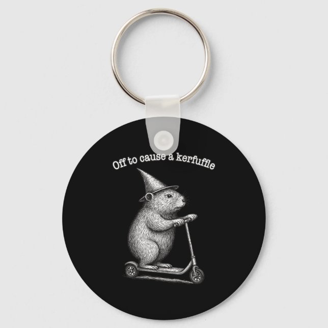 Chaveiro Fora Para Causar Um Confusão Scooter Groundhog Pre (Frente)