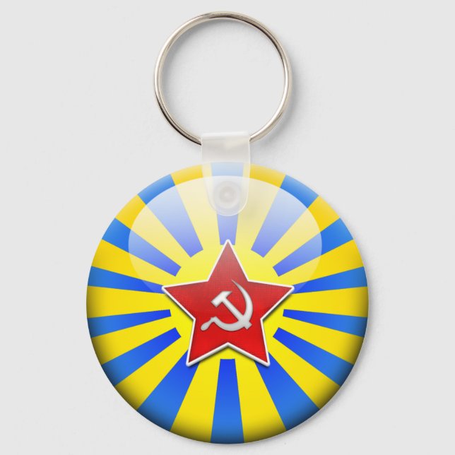 Chaveiro Força Aérea Russain Flag (Frente)