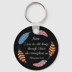 Chaveiro Força do cristo do 4:13 dos Philippians da
