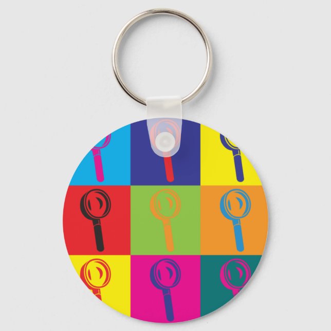 Chaveiro Forense Science Pop Art (Frente)