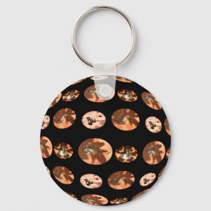 Chaveiro Forma de esfera Meerkat, teclado