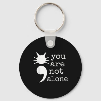 Chaveiro Forma de Gato Semicolon Dão para Prevenção de Suic