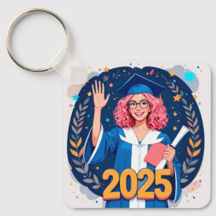 Chaveiro Formando Alegre de 2025 Celebrando Conquistas