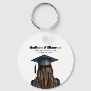 Chaveiro Formando Feminino Personalizado de Graduação Moder