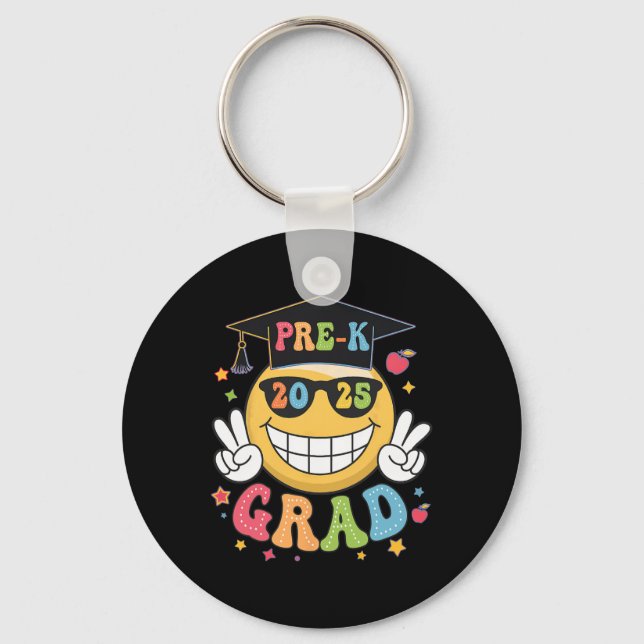 Chaveiro Formando Groovy Pré-K Feliz Formatura Cl De 2025  (Frente)