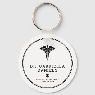 Chaveiro Formatura de Médico Minimalista Personalizada Esco