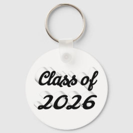 Chaveiro Formatura em script preto da turma de 2026