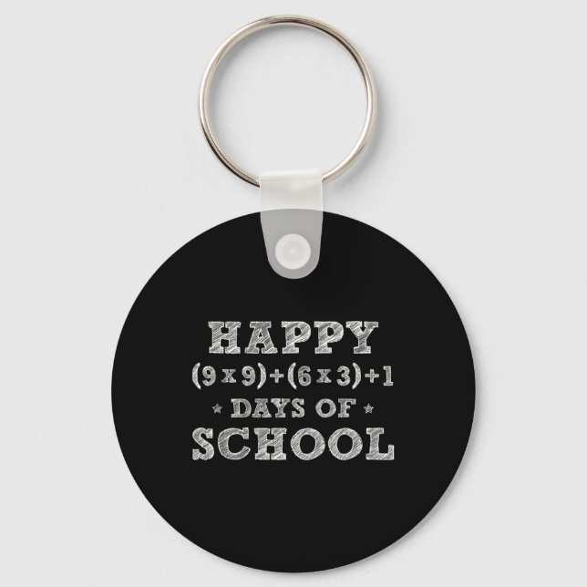 Chaveiro Fórmula Matemática 100 Dias De Escola Meninos Meni (Frente)