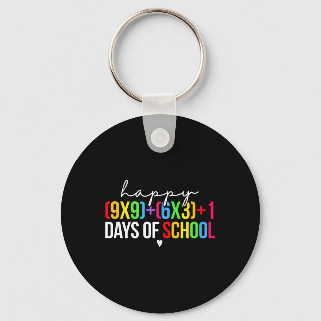 Chaveiro Fórmula Matemática 100 Dias De Escola Professor De (Frente)