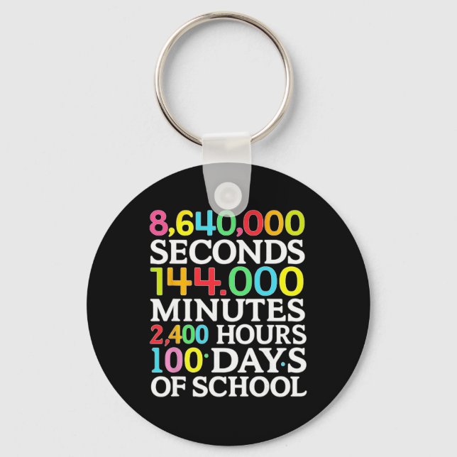 Chaveiro Fórmula Matemática 100 Dias De Escola Professor De (Frente)