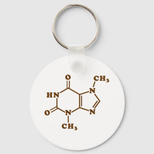 Chaveiro Fórmula química molecular do Theobromine do