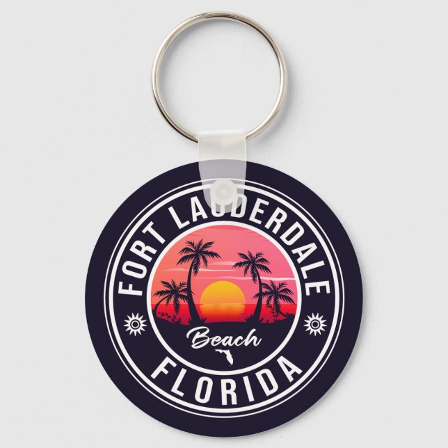 Chaveiro Fort Lauderdale Beach, Flórida, 60 anos (Frente)