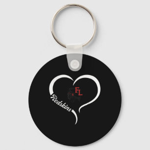 Chaveiro Fort Loramie Redskins Logotipo Half Heart Slogan H