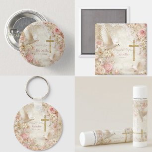 Chaveiro Forte Blush e Dourado Quince, personalizado