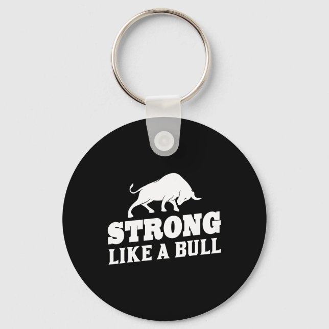 Chaveiro Forte Como Um Bodybuilding Touro Poderoso 9 (Frente)