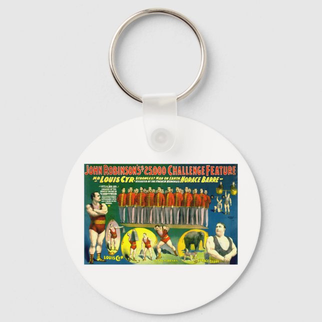 Chaveiro Forte Poster do Circus Show Vintage 1898 (Frente)