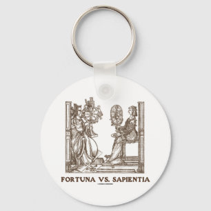 Chaveiro Fortuna contra Sapientia (gravura de madeira do
