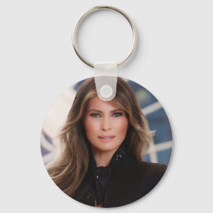 Chaveiro Foto branca oficial da casa do trunfo de Melania