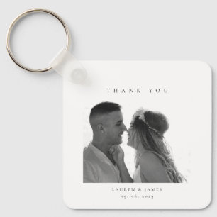 Chaveiro Foto de Agradecimento de Casamento Personalizada