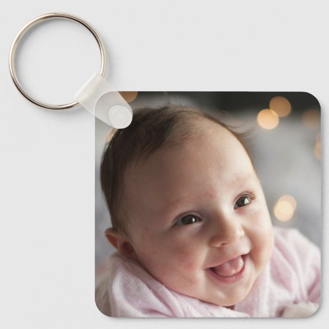 Chaveiro Foto de bebê personalizada (Frente)